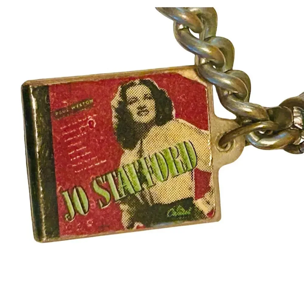 Vintage Capitol Records Miniature Album Cover Charm Bracelet | 1940s